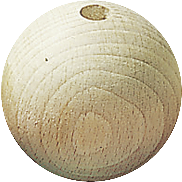 Houten ballen, geboord, 10mm 47Stk